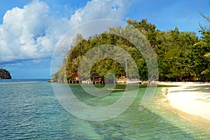 Beach on Bolilanga Island. Togean Islands