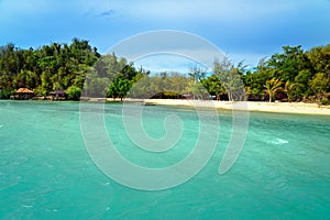 Beach on Bolilanga Island. Togean Islands. Indonesia.