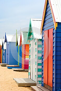 Beach Boxes on Brighton Beach