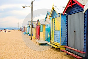 Beach Boxes on Brighton Beach