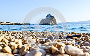 Beach in Brela, Croatia