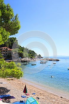 Beach in Brela, Croatia