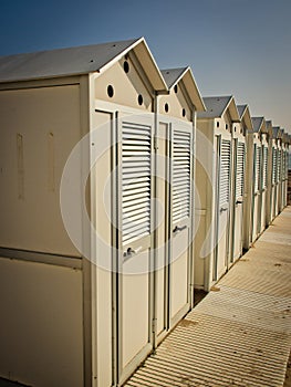 Beach cabin 12, locker room