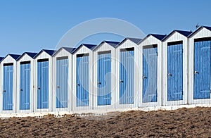 Beach cabins (Saint-Gilles-Croix-de-Vie in France)