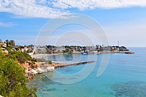 Beach of Cabo Roig, Costa Blanca, Spain photo