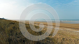 Beach in Normandy coast