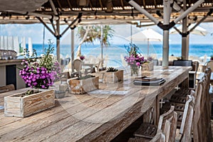 Beach cafe, Nusa Lembongan, Indonesia