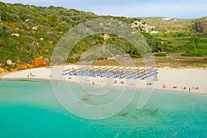 Beach Cala en Porter on Menorca, Balearic Islands, Spain