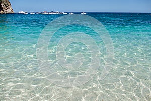 Beach in Cala Gonone, Orosei Gulf, Sardinia, Italy