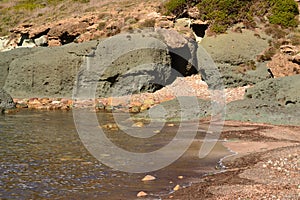 The beach of Cala Rapina