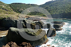 The beach of Cala Rapina