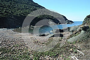 The beach of Cala Rapina