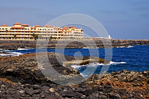 Beach Caleta de Fuste on Fuerteventura, Canary Islands