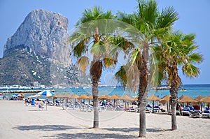 Beach in Calpe, Spain photo