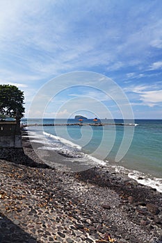 Beach at Candidasa, Bali, Indonesia photo