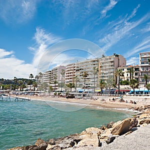 Beach in Cannes photo