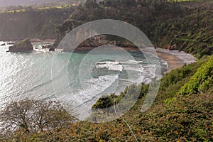 a beach in the Cantabrian coast
