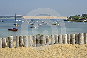 Beach of Cap-Ferret in France