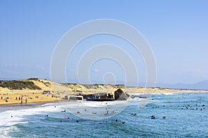 Beach of Capbreton, France