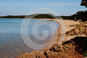 The beach of Capo Coda di Cavallo