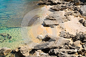 Beach in Capo Testa