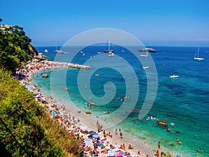 Beach in Capri, Italy