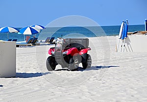 Beach Car at the Gulf of Mexico, Orange Beach, Alabama