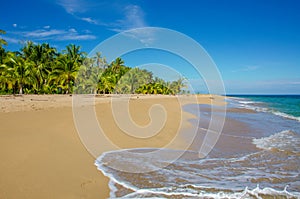 Beach caribbean of Costa Rica close to Puerto Viejo photo