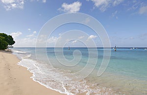Beach in caribbean sea
