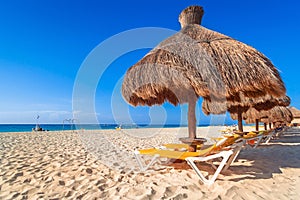 Caribbean Sea beach in Playa del Carmen