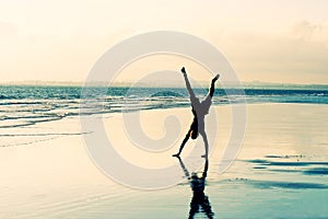 Beach Cartwheel photo