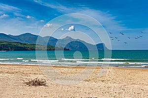 The beach at Castellammare del Golfo