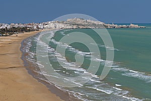 Beach of Castello and Vieste, Gargano, Foggia, Apulia, Italy