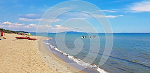 A beach in Castiglione della Pescaia, Tuscany, Italy