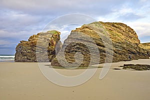 Beach of the Cathedrals. Praia de Augas Santas, Ribadeo photo