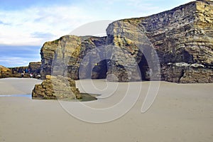 Beach of the Cathedrals. Praia de Augas Santas, Ribadeo photo