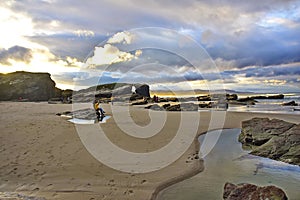 Beach of the Cathedrals. Praia de Augas Santas, Ribadeo photo