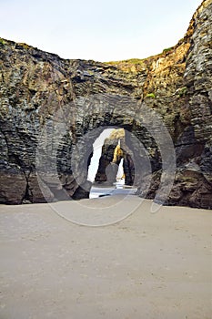 Beach of the Cathedrals. Praia de Augas Santas, Ribadeo photo