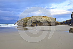 Beach of the Cathedrals. Praia de Augas Santas, Ribadeo photo