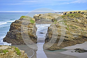 Beach of the Cathedrals. Praia de Augas Santas, Ribadeo photo