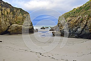 Beach of the Cathedrals. Praia de Augas Santas, Ribadeo photo