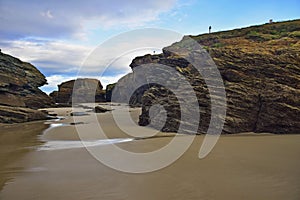 Beach of the Cathedrals. Praia de Augas Santas, Ribadeo photo