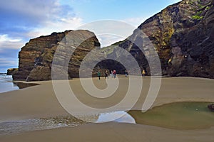 Beach of the Cathedrals. Praia de Augas Santas, Ribadeo photo