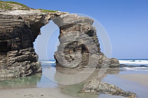 Beach of the cathedrals, Ribadeo photo