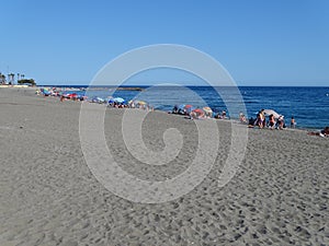 Beach of the Censo cabo de gata Adra Almeria Andalusia Spain photo