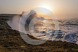 Beach of Chabahar at sunrise