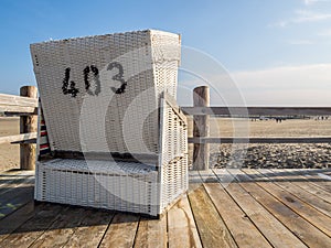 beach chair North Sea