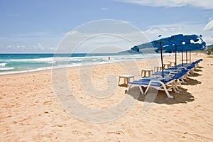 Beach chair at Phuket, Thialand