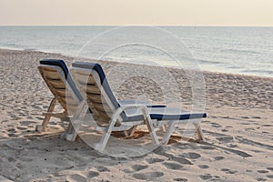 Beach chair relax thailand