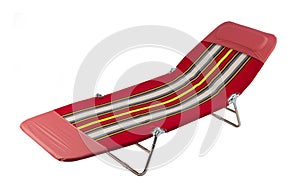 Beach chair or relaxing chair isolated on white